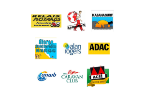 Logos partenaires Camping La Brande