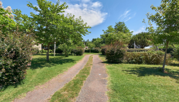 Allée desservant les emplacements 